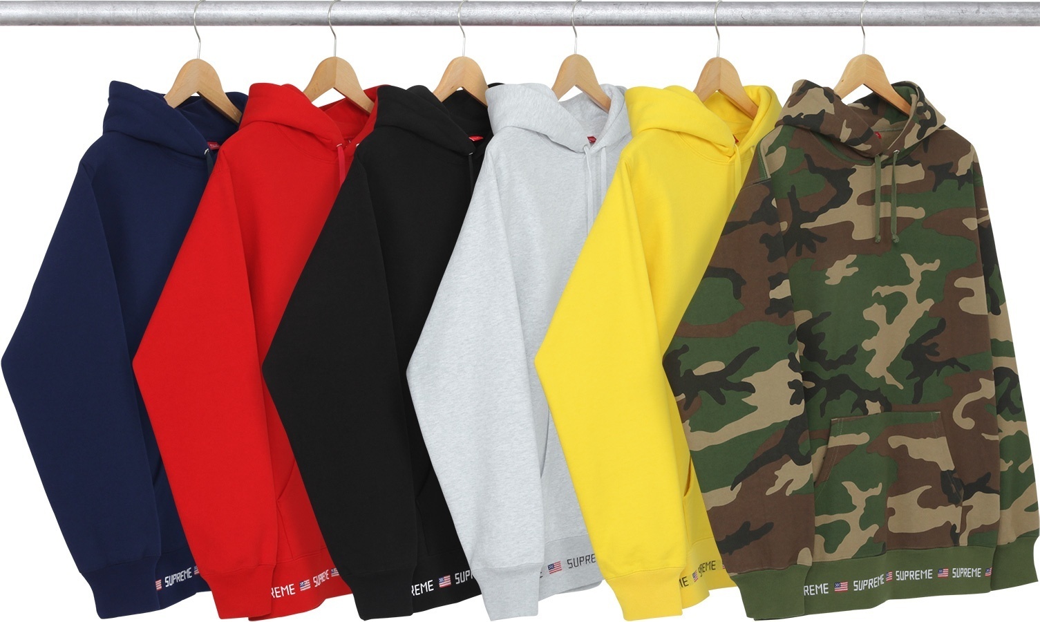 Logo Rib Hooded Sweatshirt